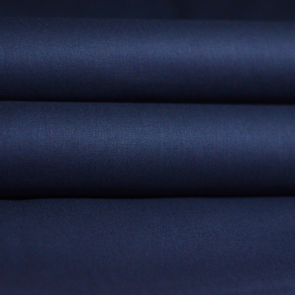 Navy Blue Cotton Suit