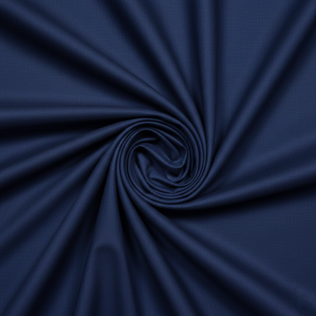 Navy Blue Cotton Suit